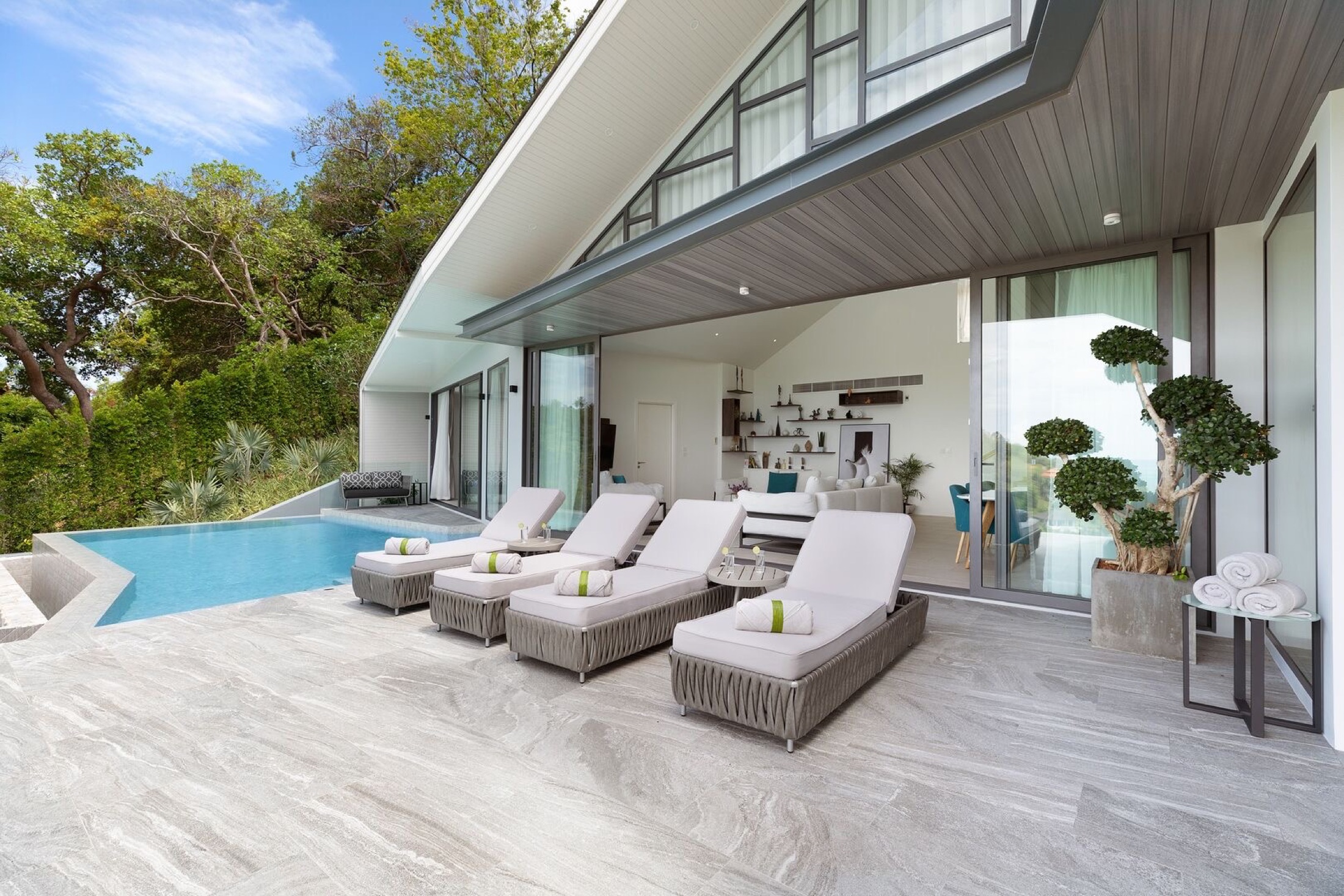 KW Villa pool and outdoor area